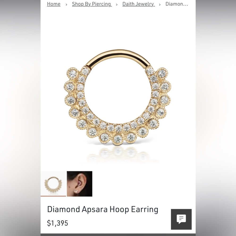 Maria Tash Diamond Aspara 9.5mm